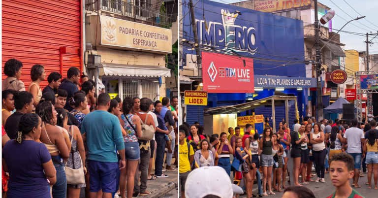 Gritos, empurra-empurra e correria marcam inauguração de loja no Grande Recife